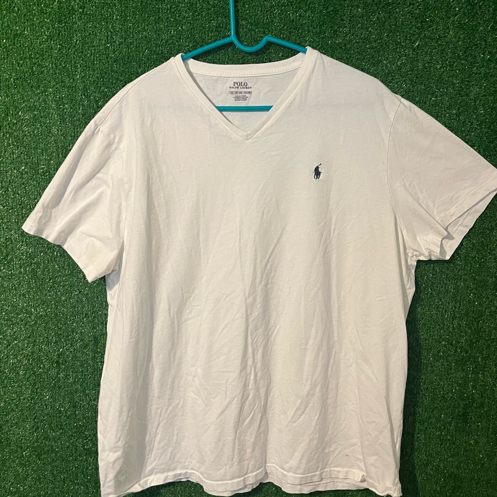 White v neck polo t shirt